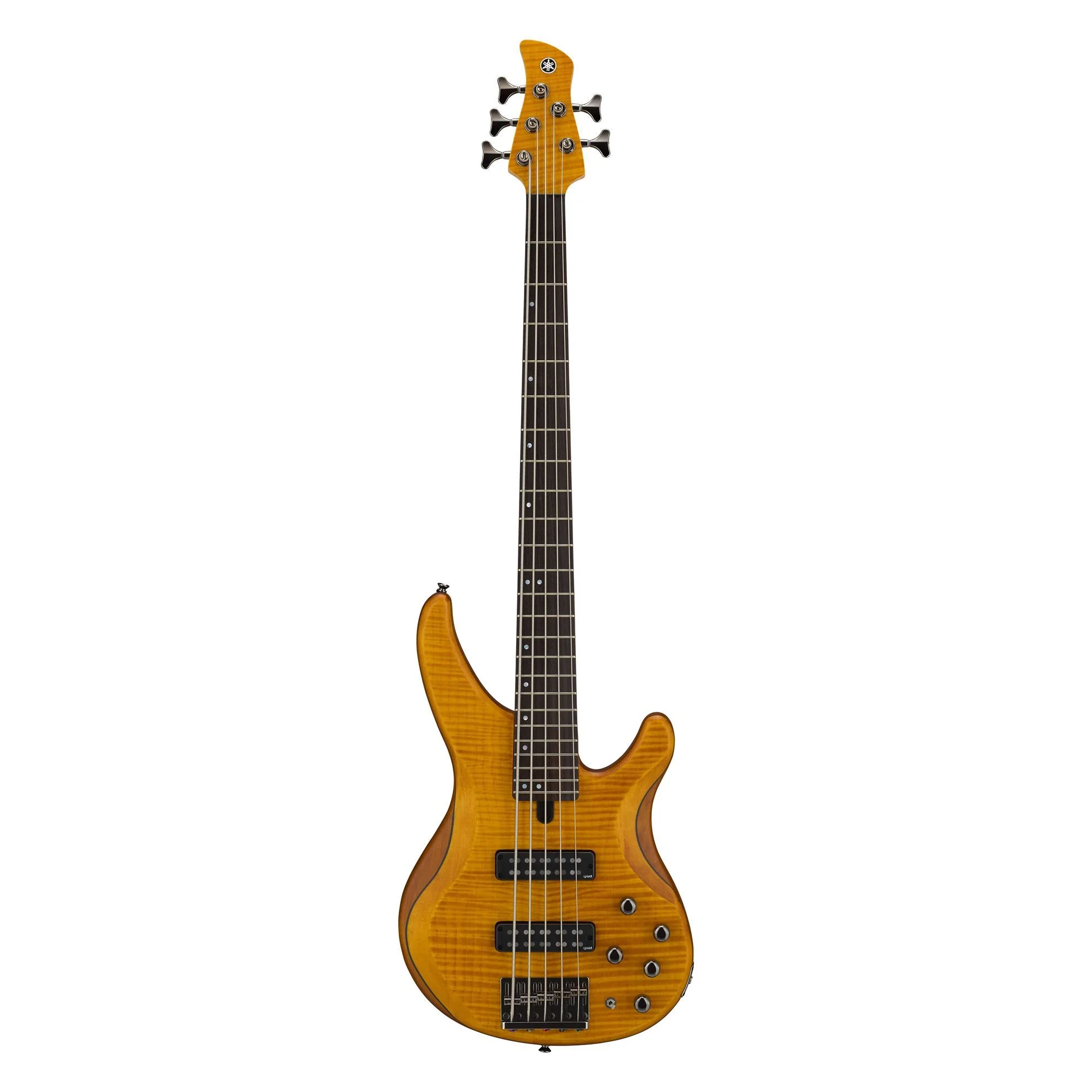 Yamaha TRBX605 5-String Bass Guitar in Matte Amber