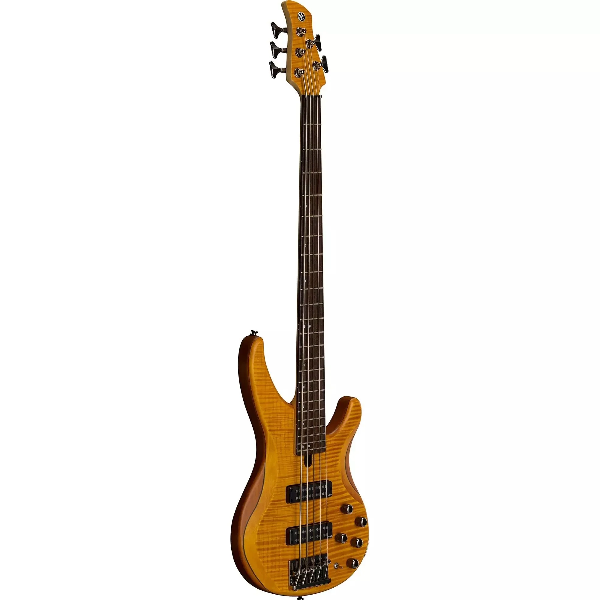 Yamaha TRBX605 5-String Bass Guitar in Matte Amber - Image 2