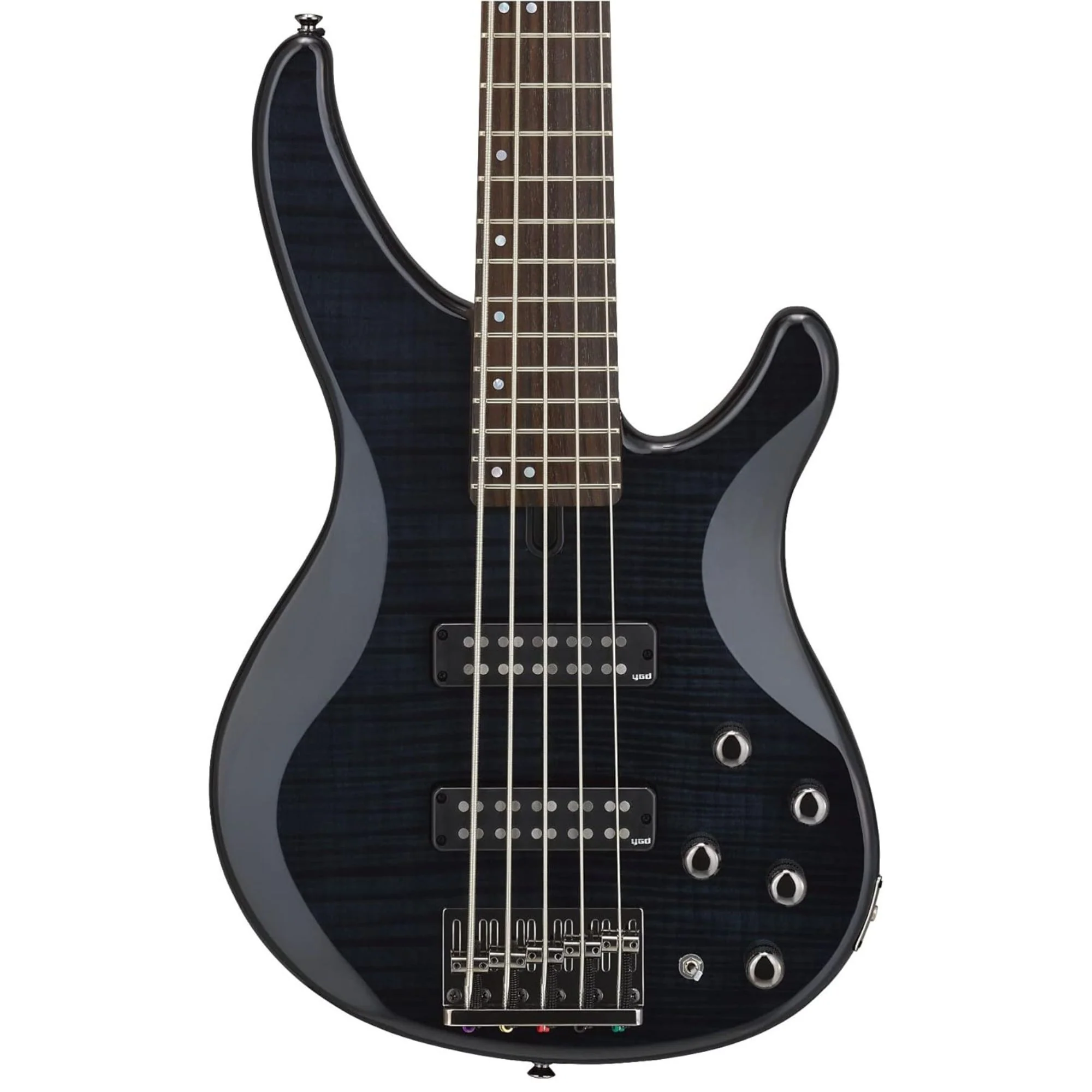 Yamaha TRBX605 5-String Bass Guitar in Translucent Black - Image 2
