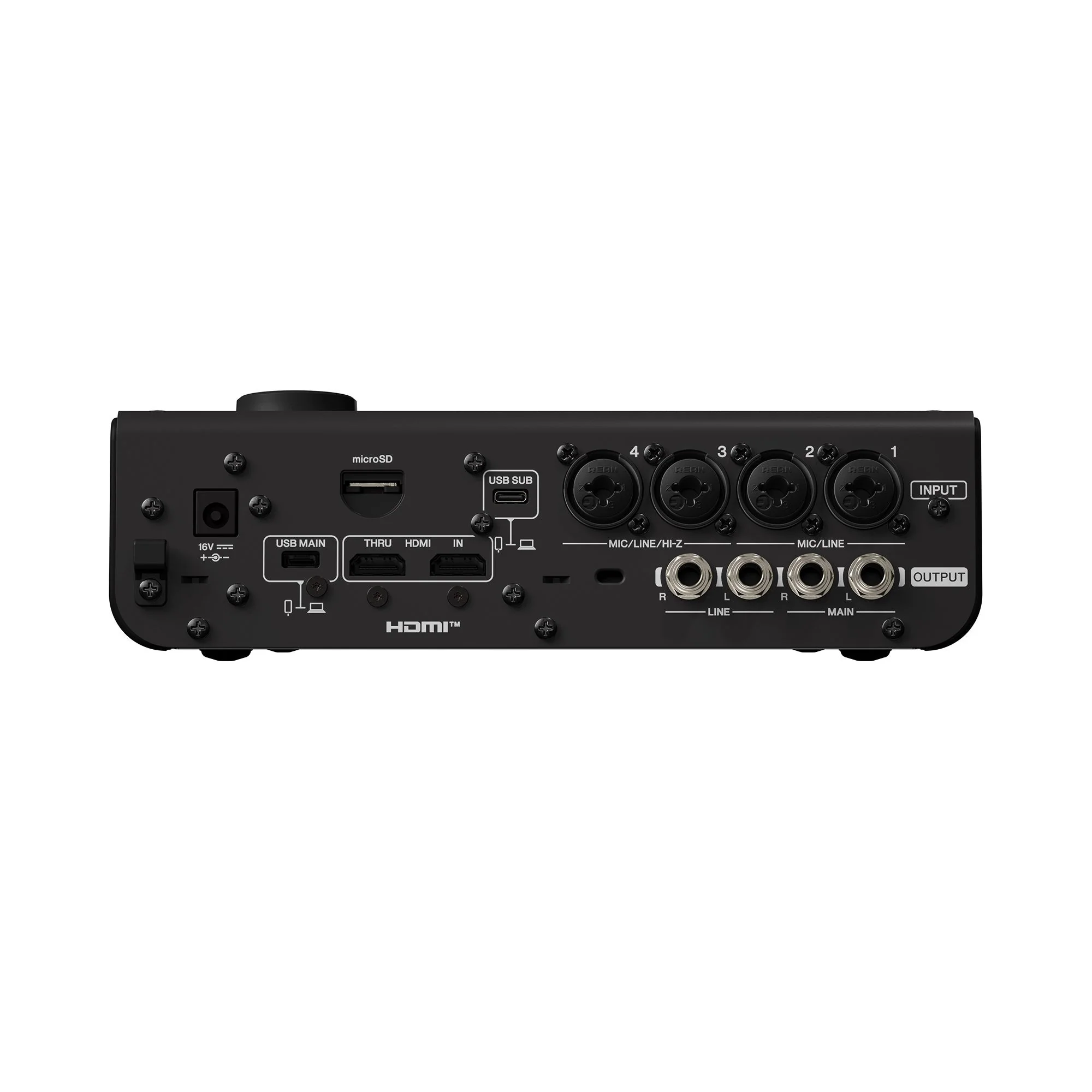 Yamaha URX44V Audio Interface / Mixerface With Video Interface – Black - Image 5