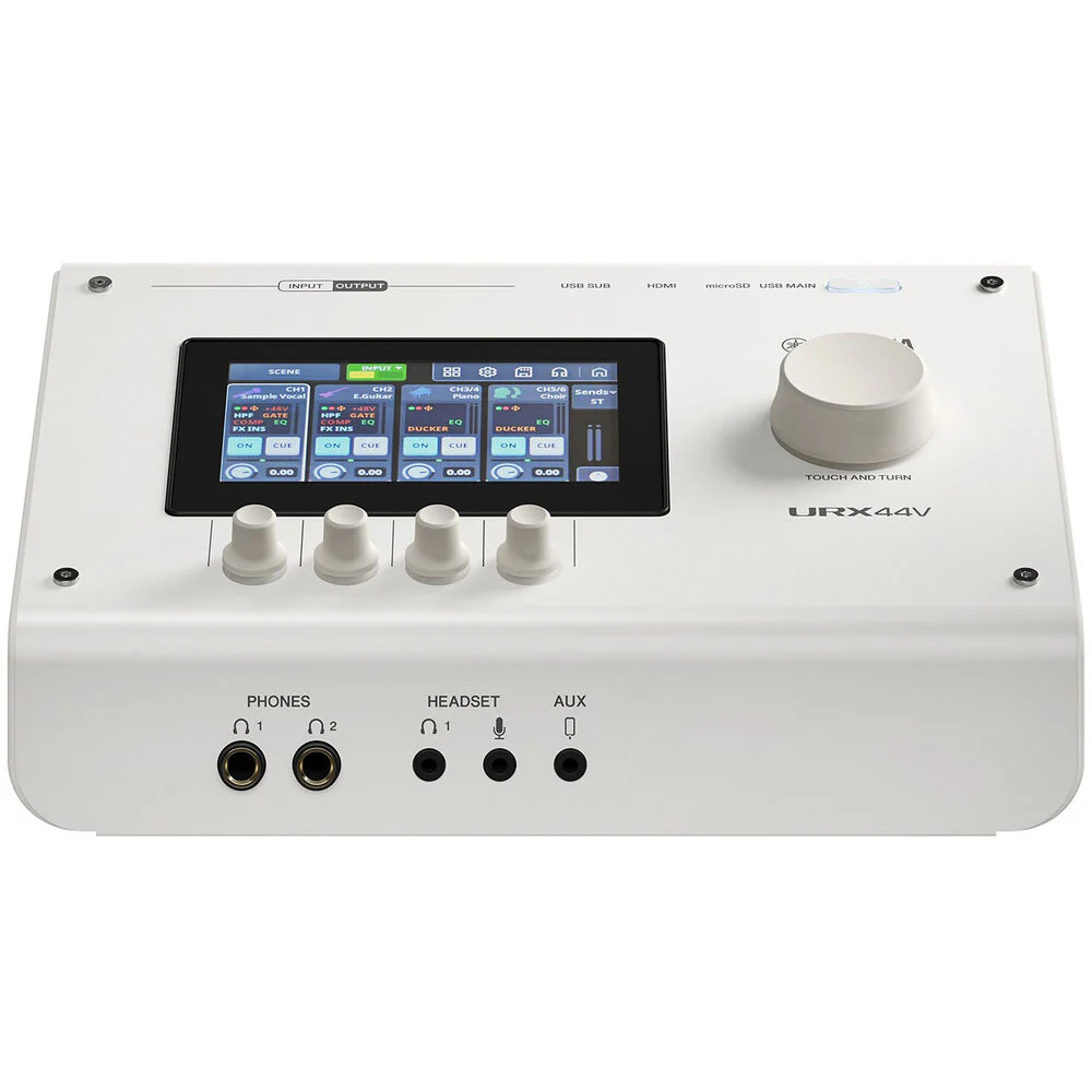 Yamaha URX44V Audio Interface / Mixerface With Video Interface – White - Image 3