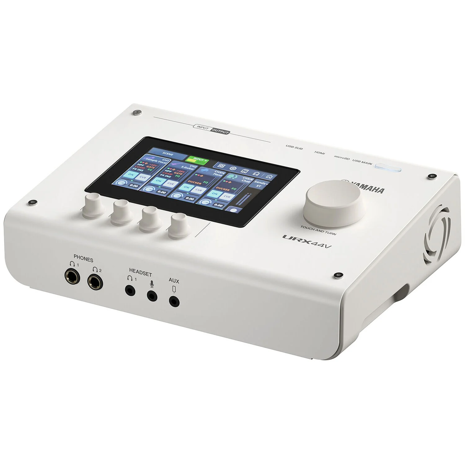 Yamaha URX44V Audio Interface / Mixerface With Video Interface – White - Image 4