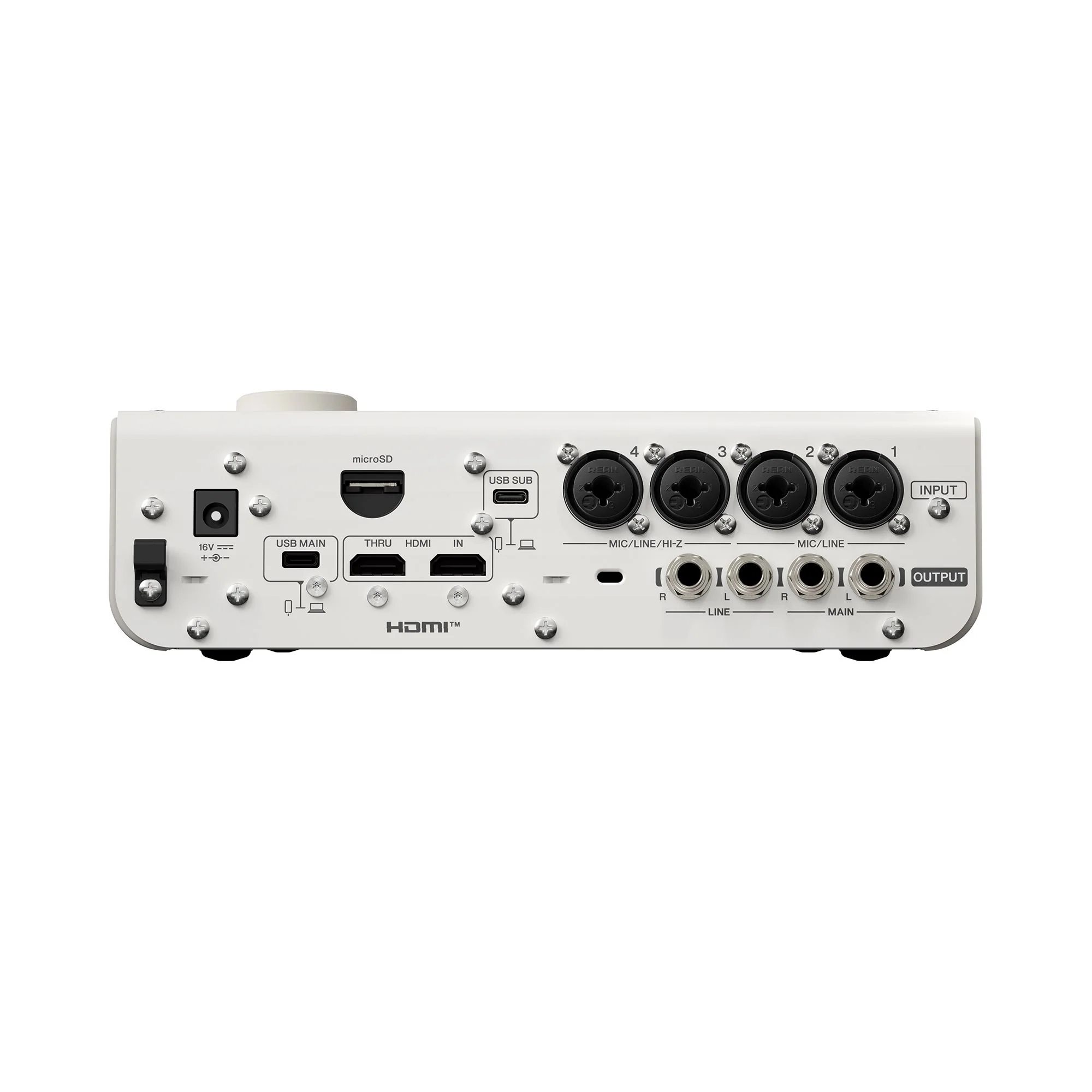 Yamaha URX44V Audio Interface / Mixerface With Video Interface – White - Image 5
