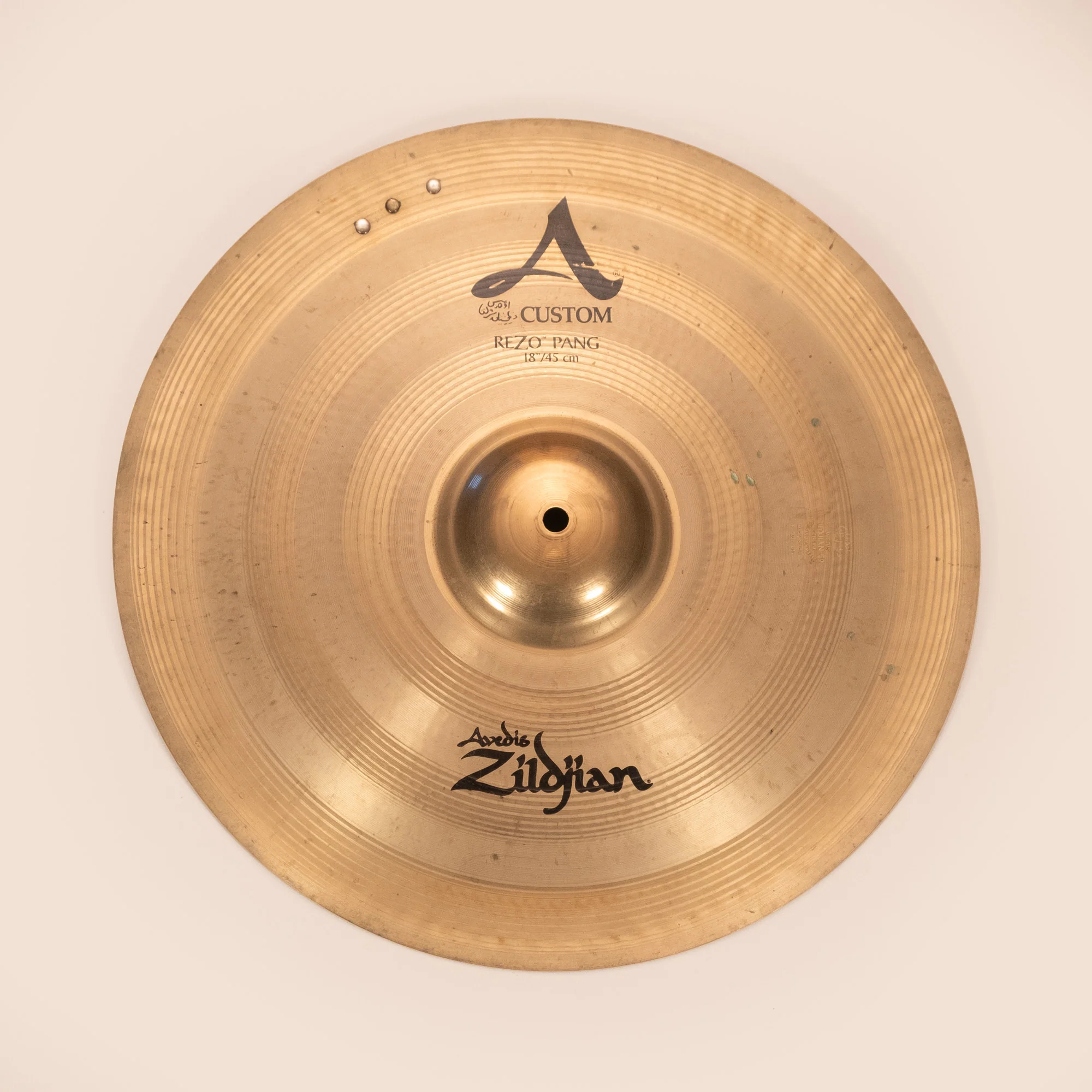 Zildjian A Custom 18 inch Rezo Pang Cymbal with 3 rivets '09 - '12 - Preloved