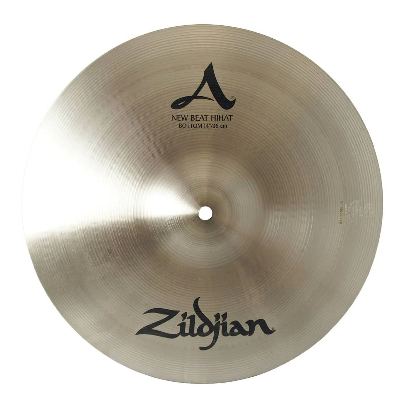 Zildjian A 14 inch New Beat Hi-Hat Cymbal (Bottom) - Image 2