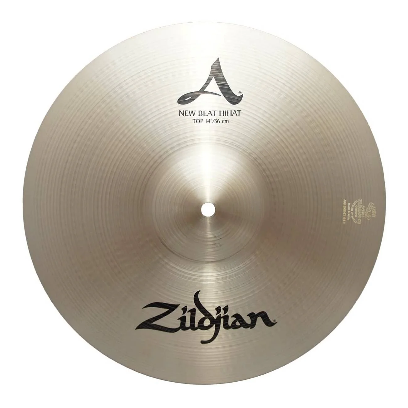 Zildjian A 14 inch New Beat Hi-Hat Cymbal (Top) - Image 2