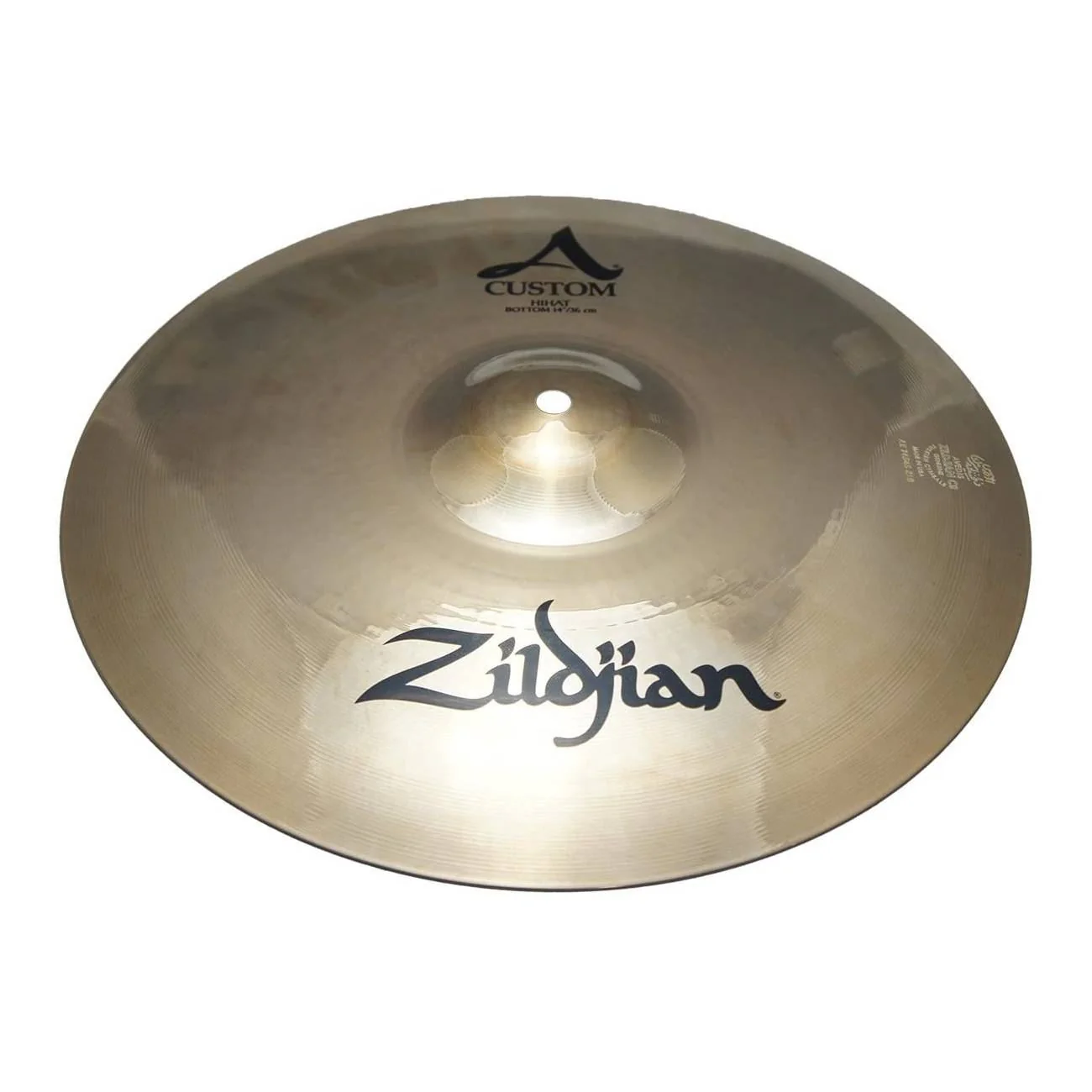 Zildjian A Custom 14 inch Hi-Hat Cymbal (Bottom) - Image 2