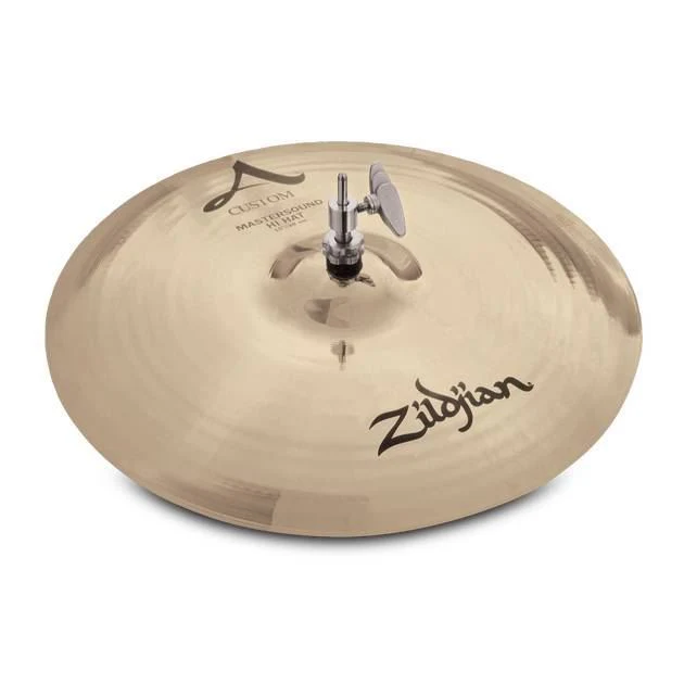 Zildjian A Custom 15 inch Mastersound Hi-Hat Cymbals (Top) - Image 2