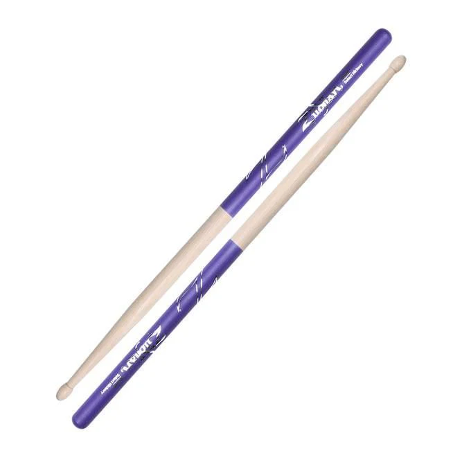 Zildjian Hickory 5B Purple DIP Drumsticks - Image 2
