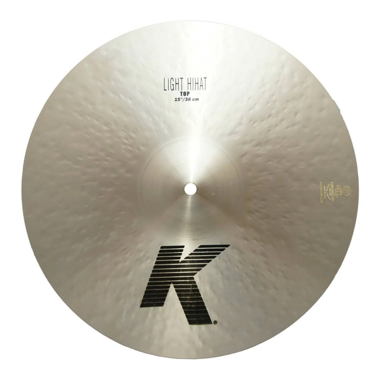 Zildjian K 15 inch Light Hi-Hat Cymbal (Top) - Image 2