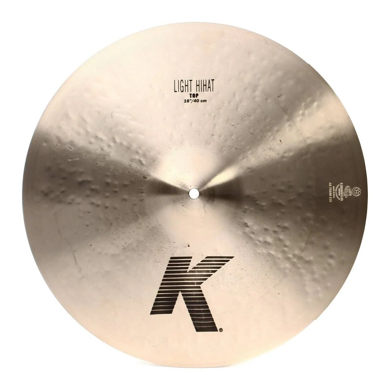 Zildjian K 16 inch Light Hi-Hat Cymbal (Top) - Image 2