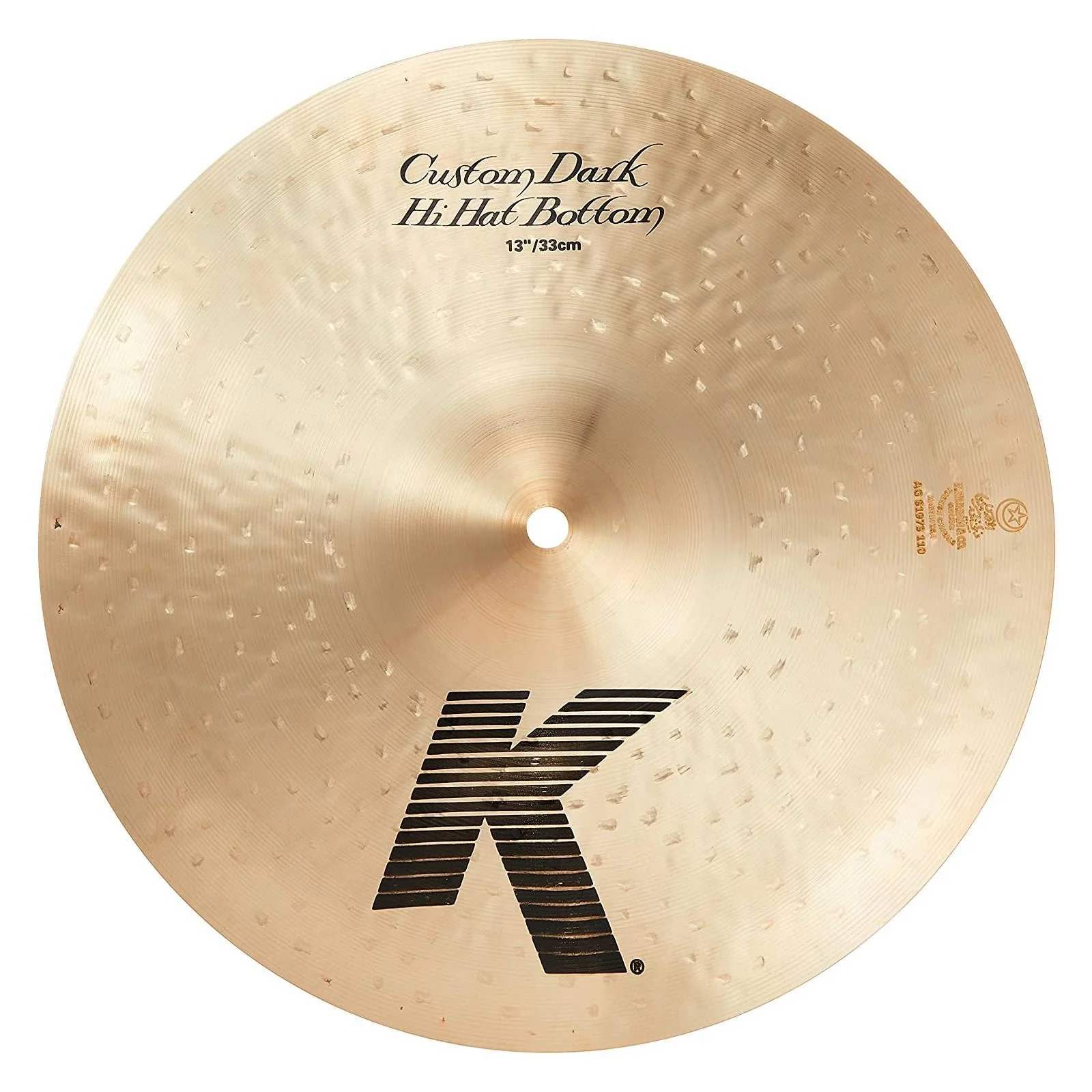 Zildjian K Custom 13 inch Dark Hi-Hat Cymbal (Bottom) - Image 2