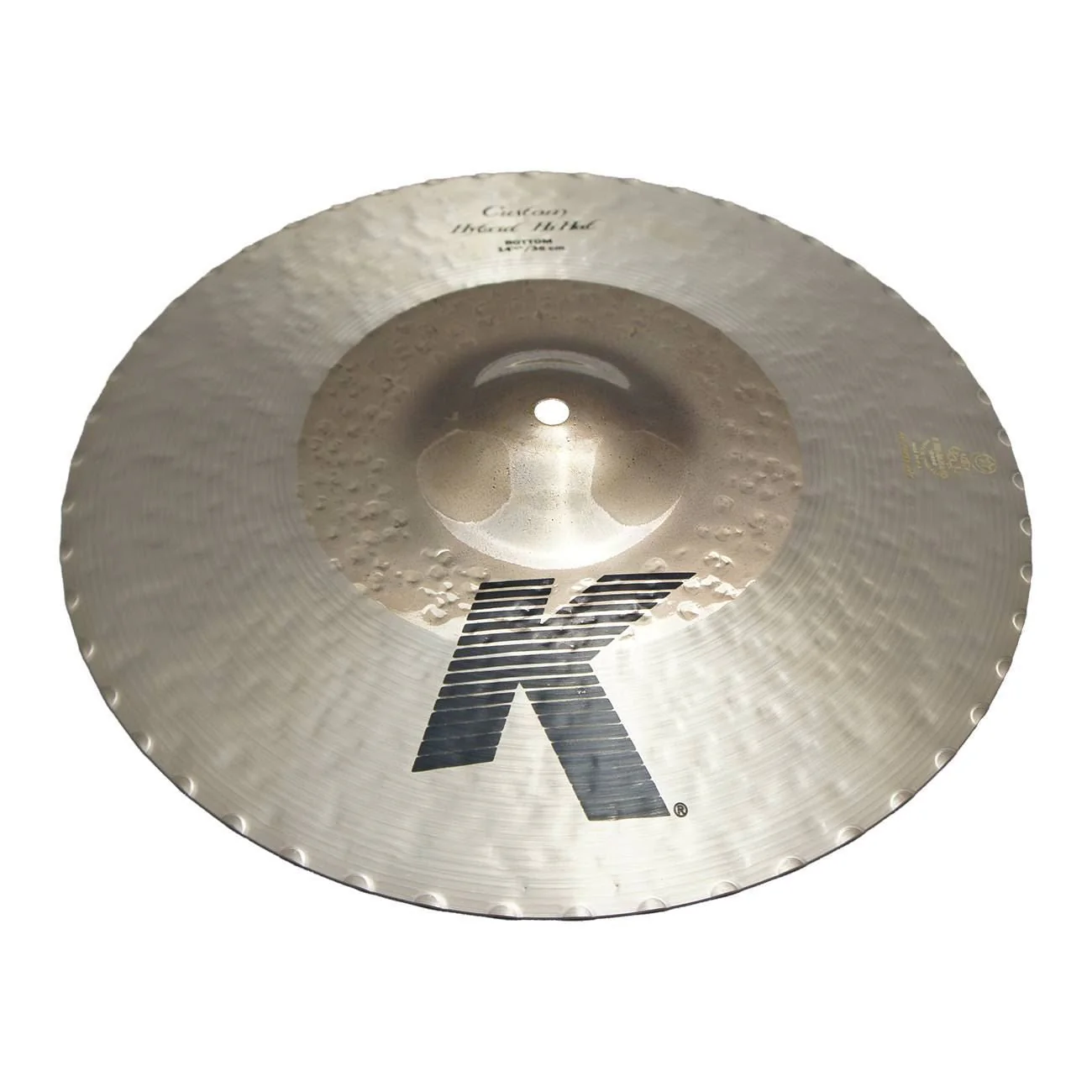 Zildjian K Custom 14 1/4 inch Hybrid Hi-Hat Cymbal (Bottom)