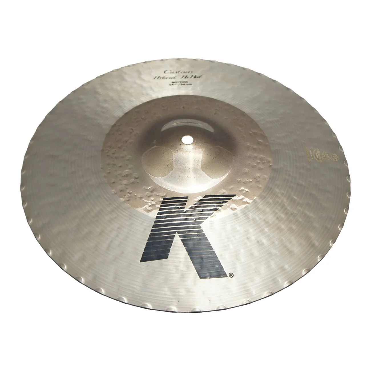 Zildjian K Custom 14 1/4 inch Hybrid Hi-Hat Cymbal (Bottom) - Image 2