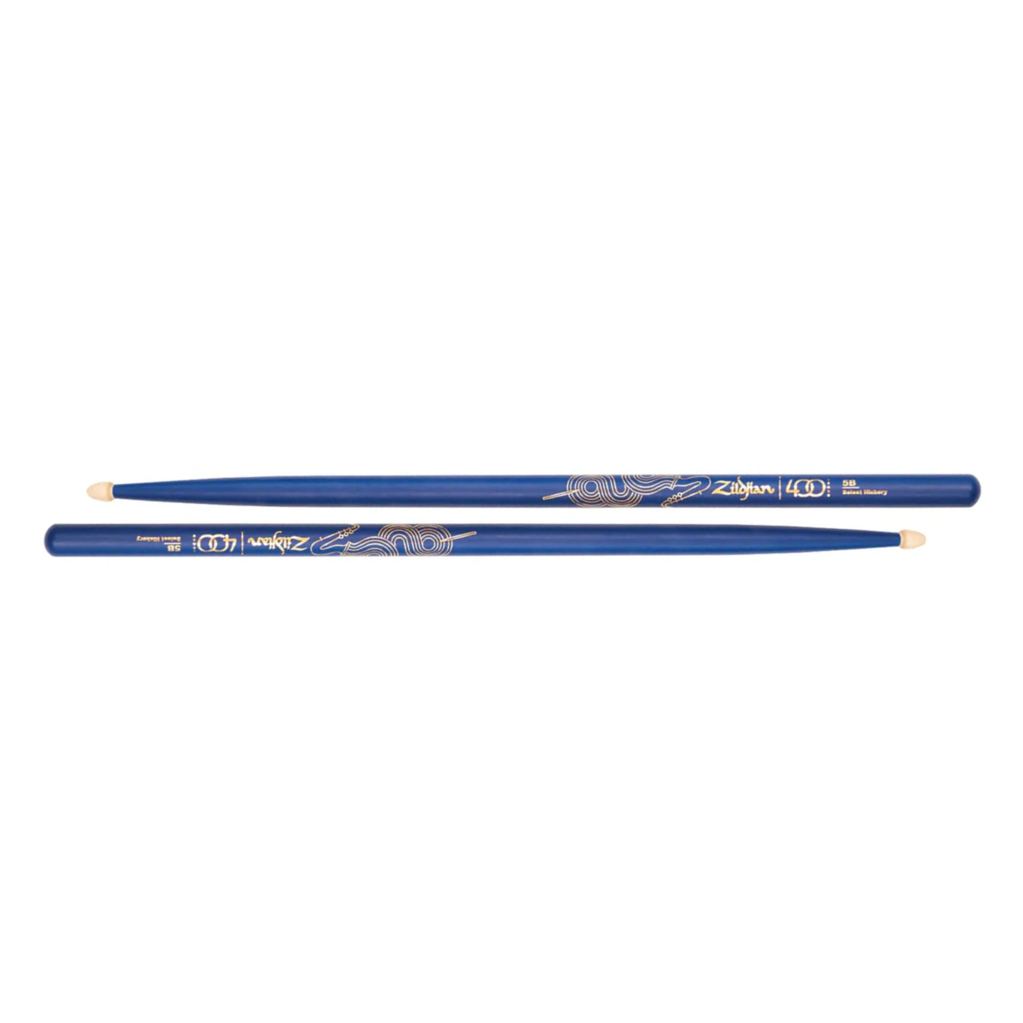 Zildjian LE 400th Anniv. 5B Acorn Drumsticks Jazz - Blue/Gold