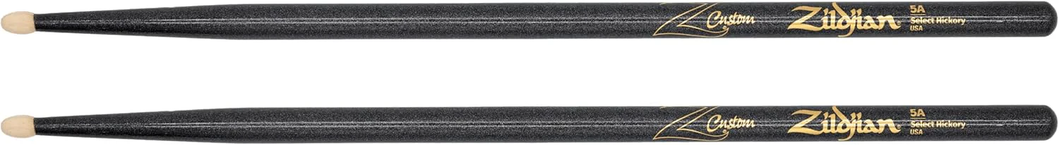 Zildjian Z Custom Ltd Ed. 5A Wood Tip Drumsticks - Black Chroma - Image 2