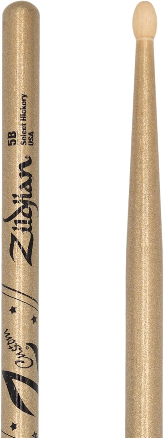 Zildjian Z Custom Ltd Ed. 5B Wood Tip Drumsticks - Gold Chroma - Image 5