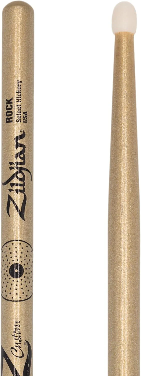 Zildjian Z Custom Ltd Ed. ROCK Nylon Tip Drumsticks - Gold Chroma - Image 5