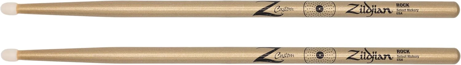 Zildjian Z Custom Ltd Ed. ROCK Nylon Tip Drumsticks - Gold Chroma - Image 7