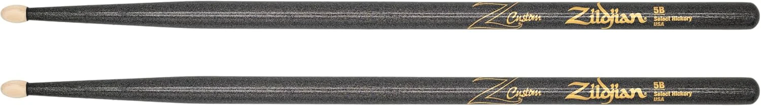 Zildjian Z Custom Ltd Ed. ROCK Wood Tip Drumsticks - Black Chroma - Image 5