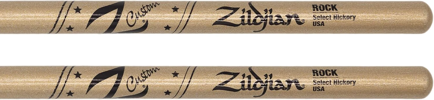 Zildjian Z Custom Ltd Ed. ROCK Wood Tip Drumsticks - Gold Chroma - Image 4