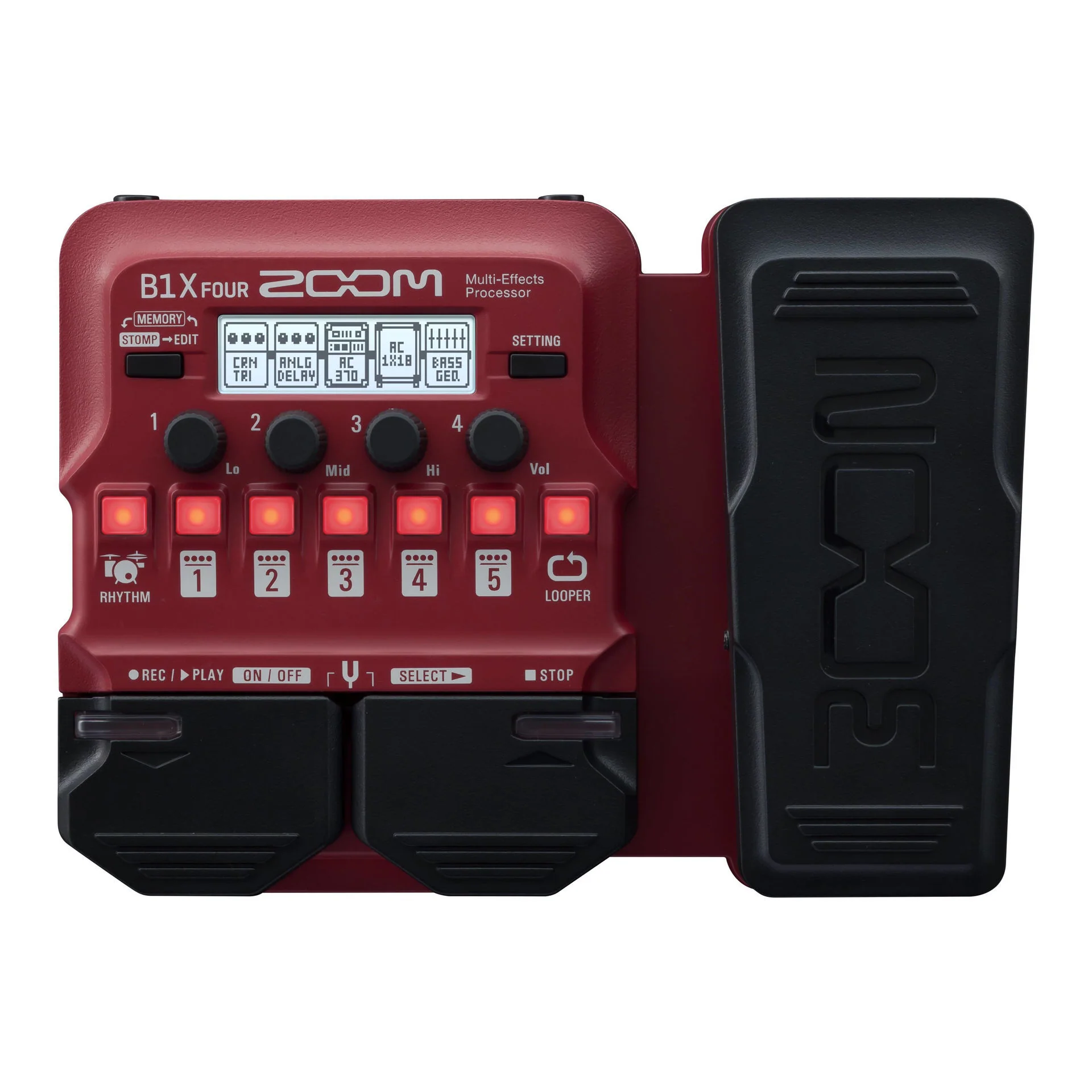 Zoom B1X Four Bass Amp Modeler and Multi-Effects Pedal - Image 2